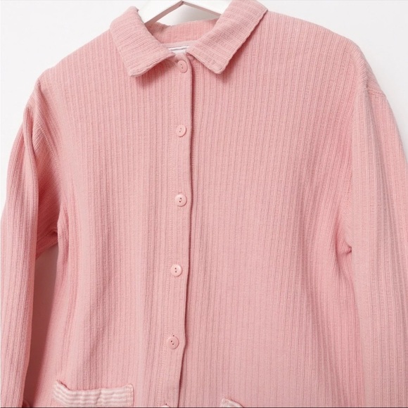 Vintage Bechamel Pink Cardigan Sweater & Reversible Long Sleeve Top Sz 2X - Picture 2 of 10